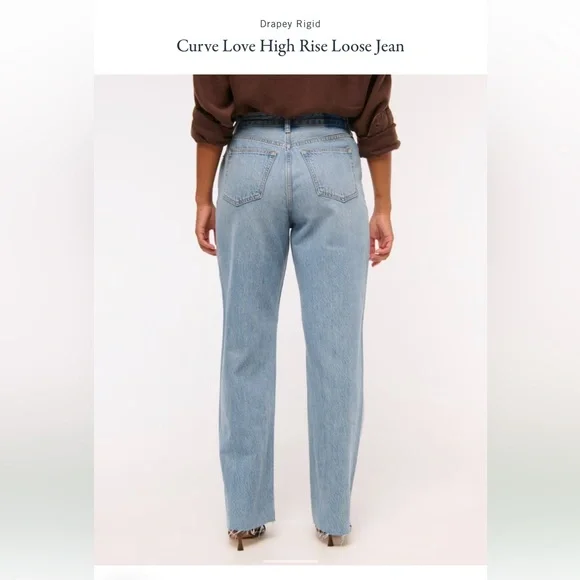 Drapey Rigid Curve Love High Rise Loose Jean - Picture 4 of 12